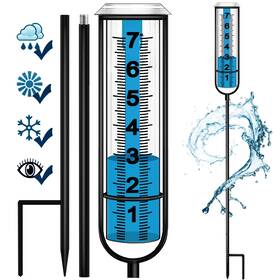 Biuwing 321789 Rain Gauge Freeze Proof Outdoor Three Section Large