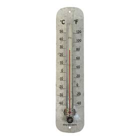 Bjerg Instruments 745560118016 Galvanized Steel Large Outdoor Thermometer 11.65 Inch Wall