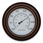 Bjerg Instruments 8 Decorative Indoor Outdoor Patio Wall Thermometer Bronze 711463804943