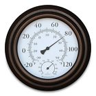 Bjerg Instruments 8 Metal Decorative Indoor Outdoor Thermometer And Hygrometer Bronze 711463804936