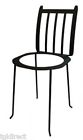 Black Chair Stand Pot Planter Holds 10 Flower Adirondack Wrought Iron Plant "