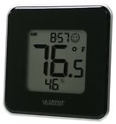 302-604b Black Crosse Technology Digital La Stat Thermometer Indoor Hygrometer