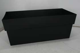 Fdr2400 Bloem Living Finley Deck Rail Planter 24 Inch Black Matte Finish Plastic