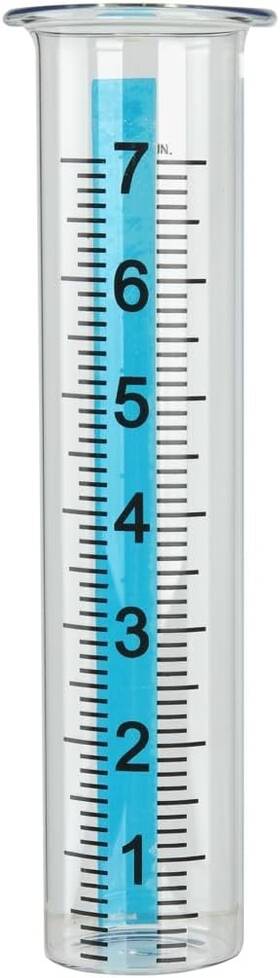 B3083 Brand Binaryabc Glass Rain Gauge Replacement Tube 8.3 Inch Transparent Outdoor