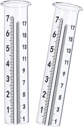Brand Cedmon 722516910467 7 Inch Capacity Rain Gauge Glass Replacement Tube With Lip For Yard Garden 2