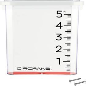Sh-rg-002wh Brand Circrane 5-inch Waterfall Rain Gauge Easy Read Outdoor For