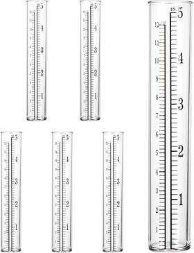 667836 Brand Giantree 1 Htzpehvc 6 Pcs Plastic Rain Gauge Replacement Tube 5 Inch Capacity
