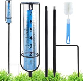 17128040813552 Brand Hkztuy 7 Inch Rain Gauge Freeze Proof Outdoor With Stake Transparent