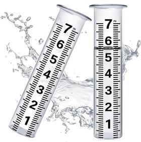 Bgk-bldz2 Brand Misawce 7 Inch Capacity Rain Gauge Glass Replacement Transparent Tube 2 Pack