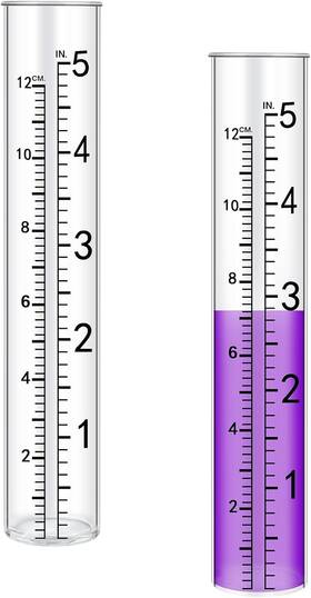 Kn0ts9kpw Brand Synhhergyx 658702 1 2 Pcs 5 Inch Rain Gauge Replacement Tubes For Outdoor Plastic Gauges