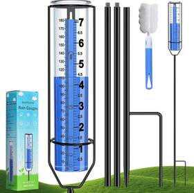 Brand Wantelfor Ylq-20241218 Rain Gauge Outdoor 7 Inch Large Plastic Gauges Outdoors Best