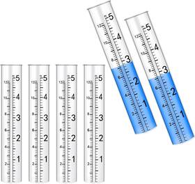 595281 Brand Xthrotsenk 1 Kjivgftsa 6 Pack Plastic Rain Gauge Replacement Tubes 5 Inch Capacity Outdoor