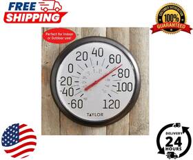Branded 445023283284 Taylor Extra Large Indoor Outdoor Thermometer 13.25 Inch Dial Patio Temperature