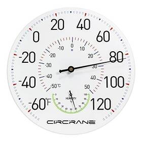 65498465985465165465 Branded 12 Inch Outdoor Thermometer With Hygrometer Large Round Wall Patio