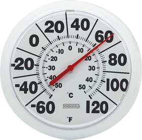 Branded01 711181408003 Springfield Indoor Outdoor Big And Bold Dial Thermometer Wireless U