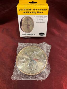 Brannan 011405124135 Read Dial Max Min Thermometer And Humidity Meter 124135 New In Box