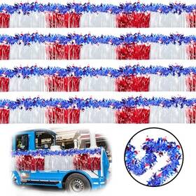 Brbecon Tnn078 8 Pcs 4th Of July Parade Float Patriotic Decorations Independence Day Red