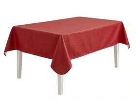 Broder Manufacturing Inc 720717224116 Moire Flannel Backed Vinyl 52 Inch X Square Red