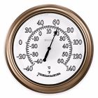 Bulova Light Champ Indoor Outdoor Wall Thermometer Weather-resistant Home Accessory 042429540064