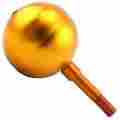 Byb-fash0263 Byblight Byb Gold Anodized Aluminum Flagpole Ball Ornament 3in Suitable For Us Flag