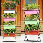 Byf0742190538906kk Ikayaa Tier Metal Folding Plant Stand Garden Planter Flower Pot