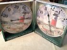 C90007 " Nautical Set- Springfield Thermometer Outdoor Lighthouse 12 Clock