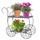 C99898 Cobraco Garden Cart Two Tiered Plant Stand Flower 762435099898