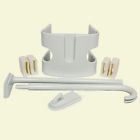 Cac-4kw White Plastic Flagpole Bracket 0851958005018