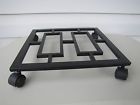 Caddy Plant Dolly Stand Metal Wheels Black 12 Planter Rolling Estate "
