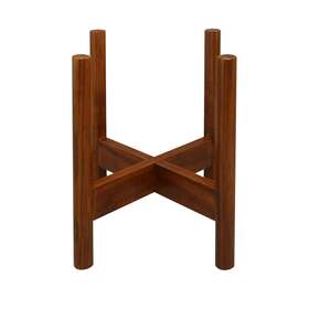 107-429 Casual Home Mid-century Modern Wood Plant Display Stand Fit Up To 12 Inch And Pot Not
