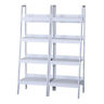 Cax-836-0990241 Homcom Set Of Tier Ladder Shelf Display Bookcase 673986010167