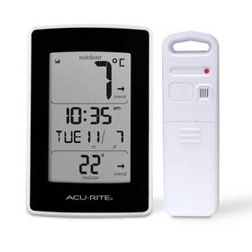 00768casbl Chaney Instrument Co Acurite Indoor And Outdoor Thermometer With Temperature Intelli-time Clock 00768casbl Chaney Instrument Co Acurite Indoor And Outdoor Thermometer With Temperature Intelli-time Clock