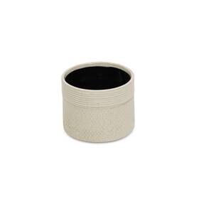Cheungs 785853071994 Osanna Off-white Ceramic Patterned Pot