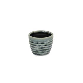Cheungs 785853072090 Idola Blue Ceramic Tapered Pot