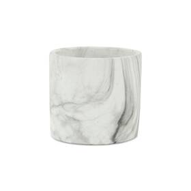Cheungs 785853073066 Marmoreal White Ceramic Marble Pot