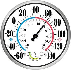 Chivenido 744110275179 12 Inch Outdoor Thermometer Large Numbers - Decorative Thermometers For Pati