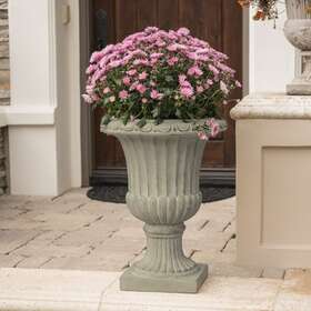 Christopher Knight Home 816764019413 Antique Green Italian 26-inch Urn Planter By