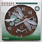 C91034 Clock Thermometer " Dragonfly Patio Sunroom 12 Springfield Precision