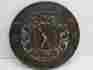 Clock12 Whitehall Products Sunface Aluminum Inch Diameter Ivy Roman Numerals