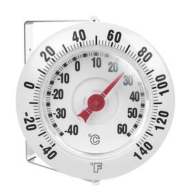 Cloudhand X21ck0711-lis 5 Inch Indoor Outdoor Thermometer With Mounting Bracket Big And Bold