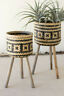 Cnmr1057 Kalalou Set Of Woven Black And Natural Bamboo 841628168686