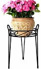 Cobraco Indoor Outdoor Black Metal Flower Pot Plant Planter Stand Patio Garden Decor New 782069142890