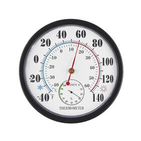 6876w Collections Etc Household Wall Thermometer With Hygrometer