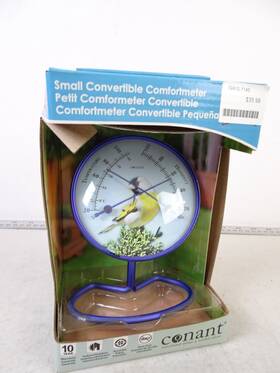 Conant 721002911148 New Small Convertible Comfortmeter Finch Temperature Humidity