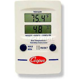 Trh122m-0-8 Cooper-atkins Corporation Mini Wall Thermometer Digital Temperature And Humidity Dual