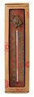 Ancient9883 Copper Brass Graffiti Thermometer Ancient Cast Turtle