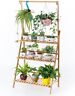 9957023157 Copree Bamboo 3-tier Hanging Plant Stand Planter Shelves Flower Pot Organizer