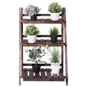 J9dd11 Costway Plant Stand 37 Inch Hx24 Wx13 D Ladder Indoor/outdoor Wood Brown