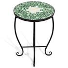 Op3552gn Costway Plant Stand 14 In. 1-tier Round Glass Top Rustproof Metal Frame