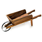 Country Flower Cart Rustic Planter Fir Wood Plant Stand 817515011458